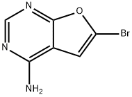 6-溴呋喃[2,3-D]嘧啶-4-胺 结构式