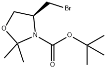 tert-butyl (4S)-4-(bromomethyl)-2,2-dimethyl-1,3-oxazolidine-3-carboxylate 结构式