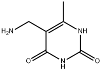 5-胺乙基-6-甲基-1H-嘧啶-2,4-二酮 结构式