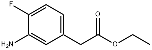 3-氨基-4-氟苯乙酸乙酯 结构式