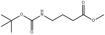 4-(BOC-氨基)丁酸甲酯 结构式