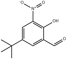 5-叔丁基-2-羟基-3-硝基苯甲醛 结构式