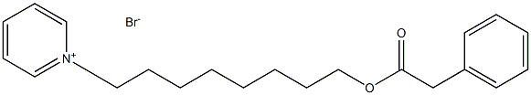 Pyridinium, 1-[8-[(phenylacetyl)oxy]octyl]-, bromide 结构式