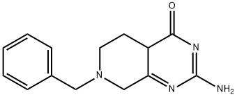 2-Amino-7-benzyl-5,6,7,8-tetrahydropyrido[3,4-d]pyrimidin-4(4aH)-one 结构式