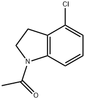 ETHANONE, 1-(4-CHLORO-2,3-DIHYDRO-1H-INDOL-1-YL) 结构式