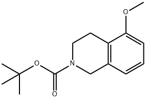 tert-butyl 5-methoxy-3,4-dihydroisoquinoline-2(1H)-carboxylate 结构式
