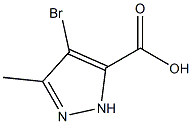 5-甲基-4-溴吡唑-3-羧酸 结构式