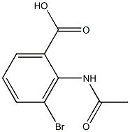 BENZOIC ACID, 2-(ACETYLAMINO)-3-BROMO 结构式