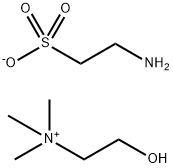 2-羟基-N,N,N-三甲基乙铵-2-氨基乙磺酸盐 结构式