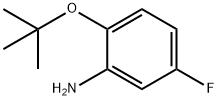 2-(叔丁氧基)-5-氟苯胺 结构式