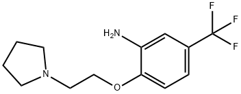 2-(2-(pyrrolidin-1-yl)ethoxy)-5-(trifluoromethyl)aniline 结构式