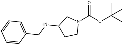 tert-butyl 3-(benzylamino)pyrrolidine-1-carboxylate 结构式