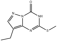 8-乙基-2-(甲硫基)吡唑并[1,5-Α][1,3,5]三嗪-4(1H) - 酮 结构式