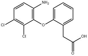 2-(2-(6-Amino-2,3-dichlorophenoxy)phenyl)acetic acid 结构式