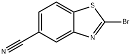 2-溴苯并[D]噻唑-5-甲腈 结构式