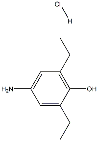 4-amino-2,6-diethylphenol hydrochloride 结构式
