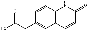 1,2-dihydro-2-oxo-6-quinolineacetic acid 结构式