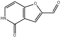 4,5-二氢-4-氧代-呋喃[3,2-C]吡啶-2-甲醛 结构式