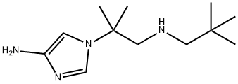 4-AMINO-N-(2,2-DIMETHYLPROPYL)-BETA,BETA-DIMETHYL-1H-IMIDAZOLE-1-ETHANAMINE 结构式