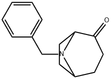 8-BENZYL-8-AZABICYCLO[3.2.1]OCTAN-2-ONE 结构式