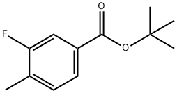 3-氟-4-甲基苯甲酸叔丁酯 结构式