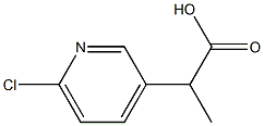 2-(6-chloropyridin-3-yl)propanoic acid 结构式