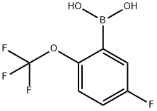 5-氟-2-三氟甲氧基苯硼酸 结构式