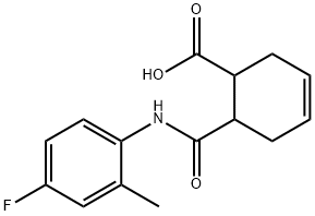 6-((4-fluoro-2-methylphenyl)carbamoyl)cyclohex-3-enecarboxylic acid 结构式