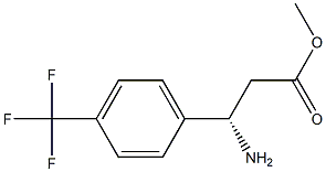 METHYL (3S)-3-AMINO-3-[4-(TRIFLUOROMETHYL)PHENYL]PROPANOATE 结构式