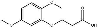 3-(2,5-二甲氧基苯氧基)丙酸 结构式