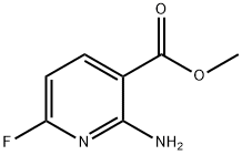 2-氨基-6-氟-3-吡啶甲酸甲酯 结构式