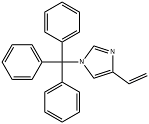 1-三苯甲基-4-乙烯基-1H-咪唑 结构式