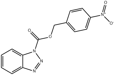 1-(4-硝基苯基氧羰基)苯并三氮唑 结构式