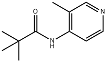 N-(3-甲基吡啶-4-基)新戊酰胺 结构式