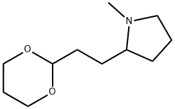 2-(2-(1,3-dioxan-2-yl)ethyl)-1-methylpyrrolidine 结构式