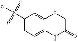 3-oxo-3,4-dihydro-2H-benzo[b][1,4]oxazine-7-sulfonyl chloride 结构式