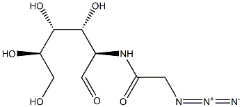 2-[(2-叠氮基乙酰基)氨基]-2-脱氧-D-半乳糖 结构式