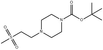 tert-butyl 4-(2-(methylsulfonyl)ethyl)piperazine-1-carboxylate 结构式