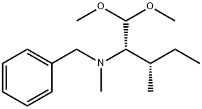 (2S,3S)-N-苄基-1,1-二甲氧基-N,3-二甲基戊-2-胺 结构式