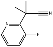 2-(3-氟吡啶-2-基)-2-甲基丙腈 结构式