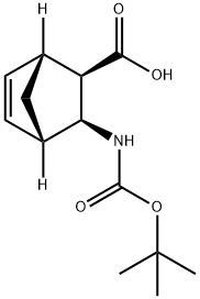 (1R,2R,3S,4S)-3-(tert-Butoxycarbonylamino)bicyclo[2.2.1]hept-5-ene-2-carboxylic acid 结构式