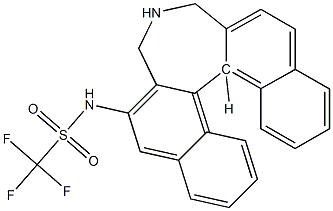 <I>N</I>-[(11B<I>S</I>)-4,5-二氢-3<I>H</I>-二萘并[2,1-<I>C</I>:1',2'-<I>E</I>]氮杂卓-2-基]三氟甲磺酰胺 结构式