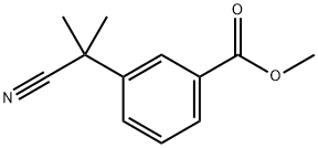 3-(2-氰基丙烷-2-基)苯甲酸甲酯 结构式