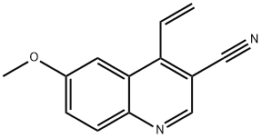 6-甲氧基-4-乙烯基喹啉-3-甲腈 结构式