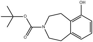tert-Butyl 6-hydroxy-1,2,4,5-tetrahydro-3H-3-benzazepine-3-carboxylate 结构式