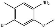 4-溴-2-甲氧基-5-甲基苯胺 结构式
