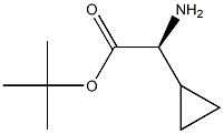 (S)-2-氨基-2-环丙基乙酸叔丁酯 结构式