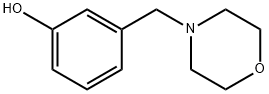 3-(4-morpholinylmethyl)phenol 结构式
