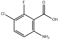 6-氨基-3-氯-2-氟苯甲酸 结构式