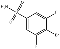 4-bromo-3,5-difluorobenzenesulfonamide 结构式